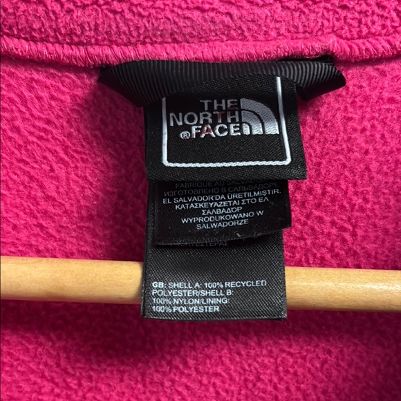 The North Face Pink and Black Kids Jacket - Picture 2 of 8